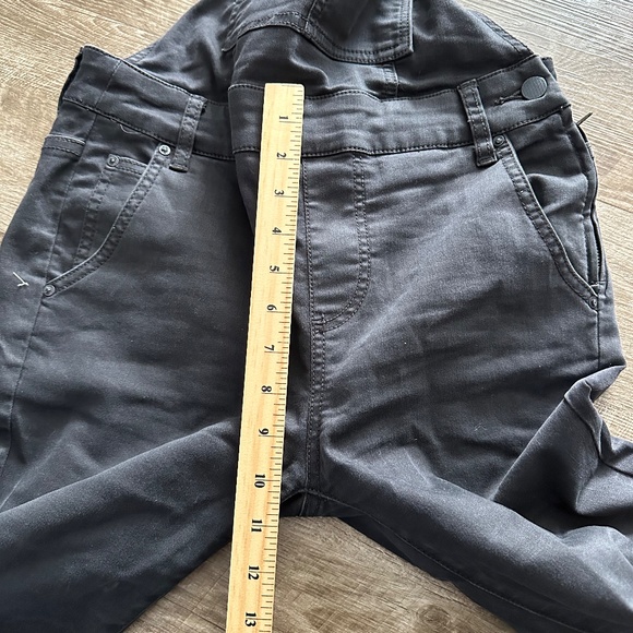 Free People Washed Denim Black Overalls size 26 - Picture 7 of 8